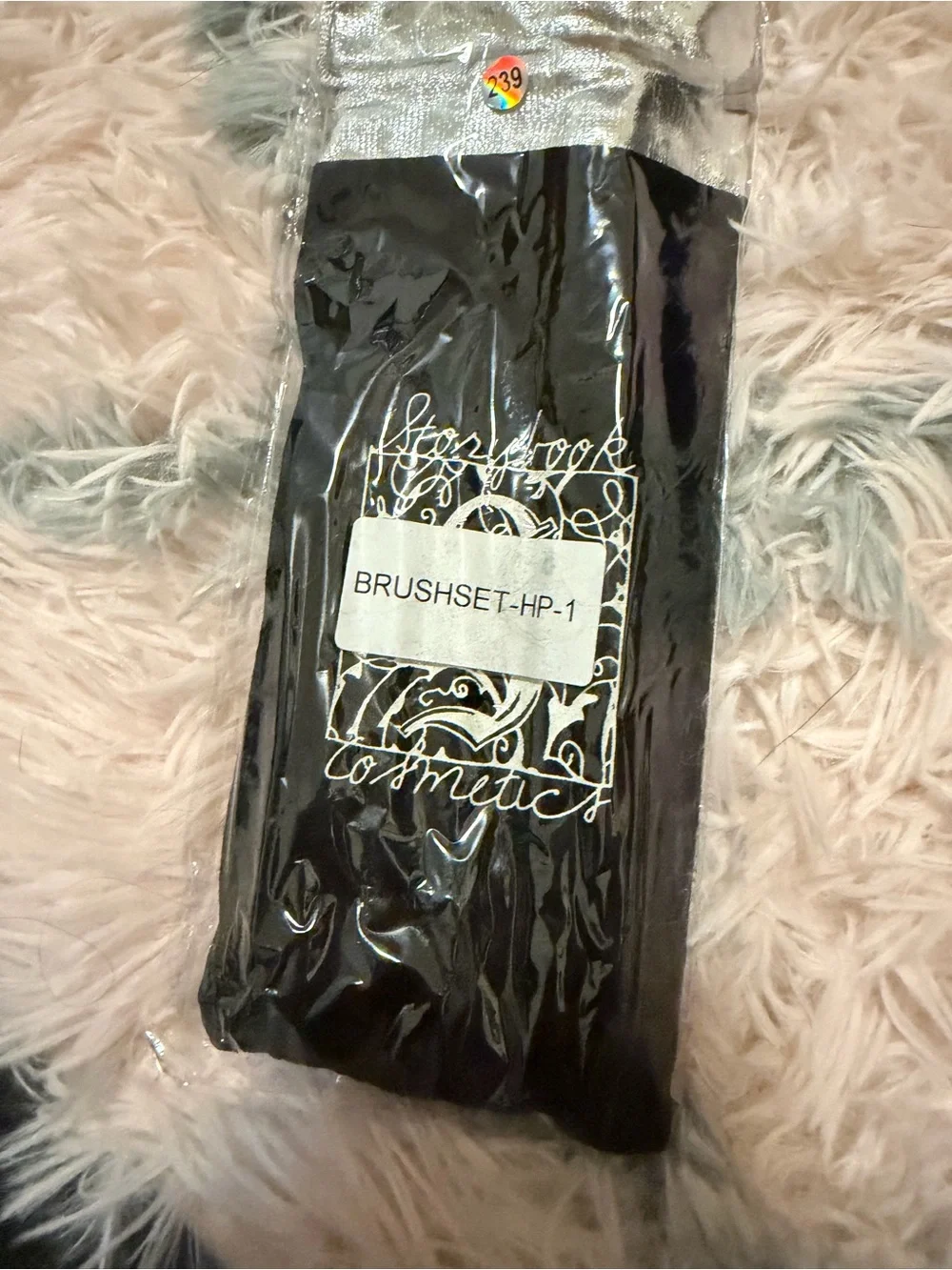 Storybook Makeup Brush Set in Black and Silver